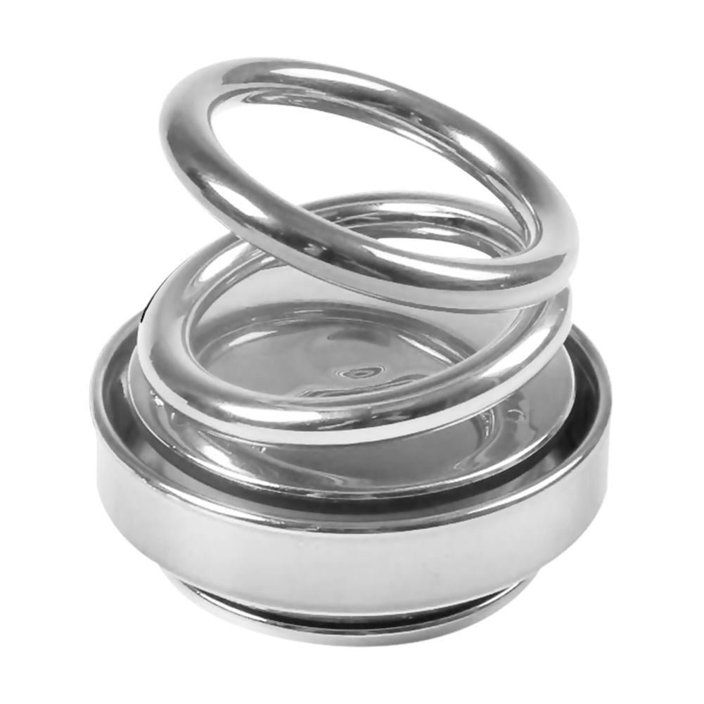Auto Rotation Double Ring Car Air Freshener silver